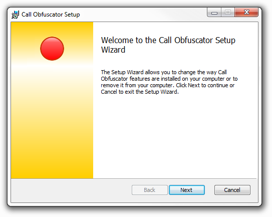 call obfuscator setup