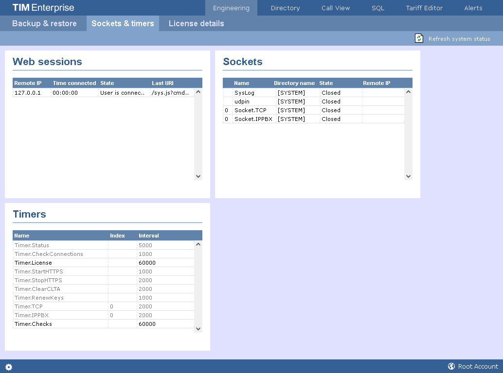Engineering - sockets & timers