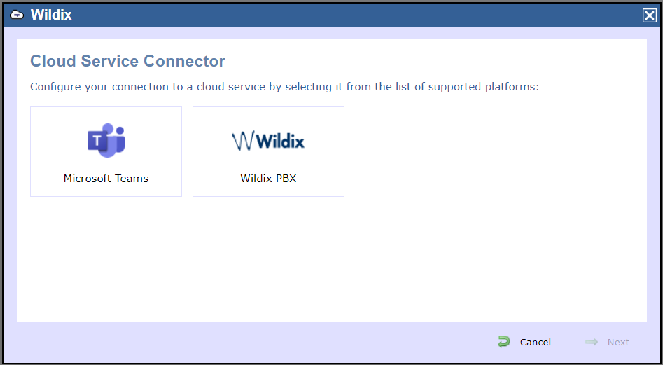 TIM Enterprise Cloud service wizard stage 1