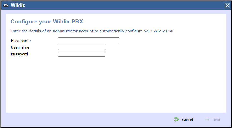 TIM Enterprise Cloud service wizard stage 2